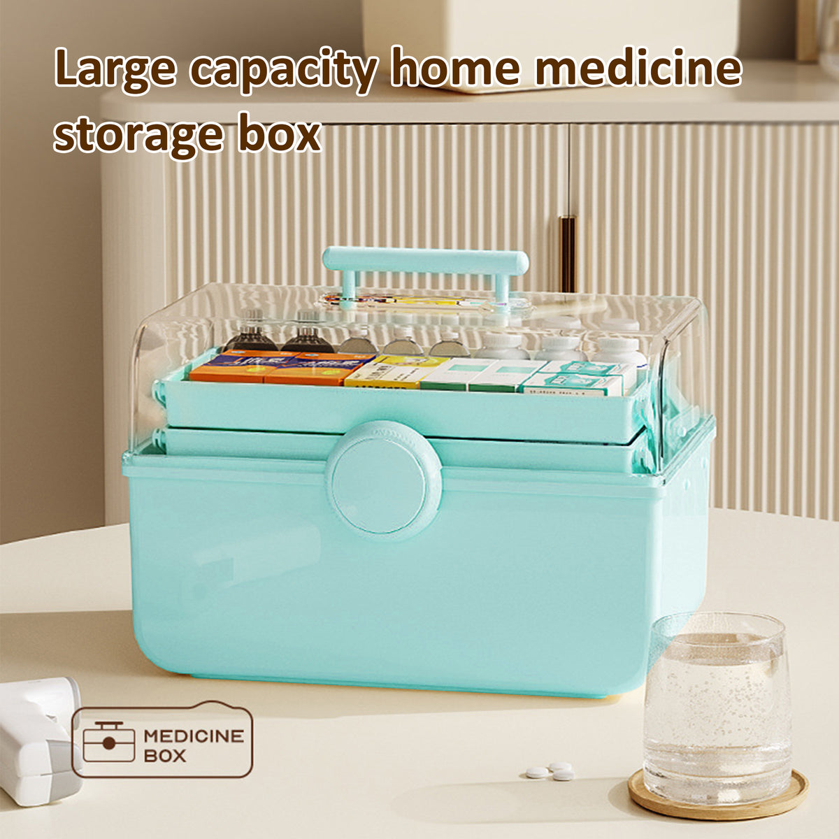Three-Layer Home Medicine Storage Box – HEARTDECO