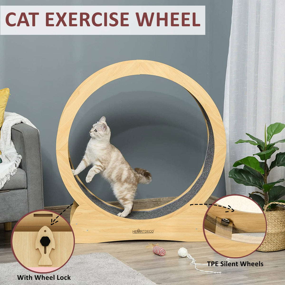 Cat Exercise Treadmill Spinner Wheel – HEARTDECO