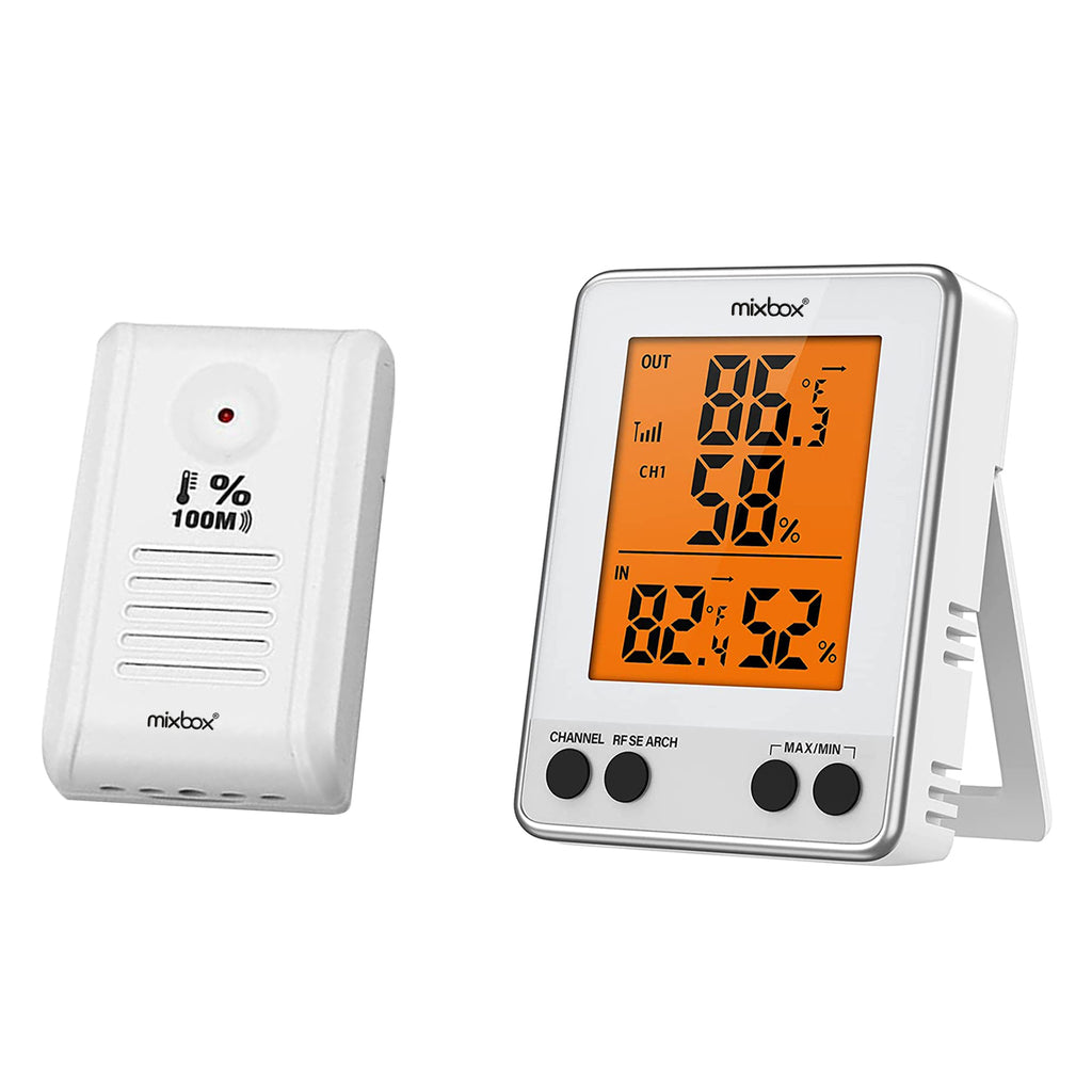 Indoor Outdoor Wireless Temperature Thermometer