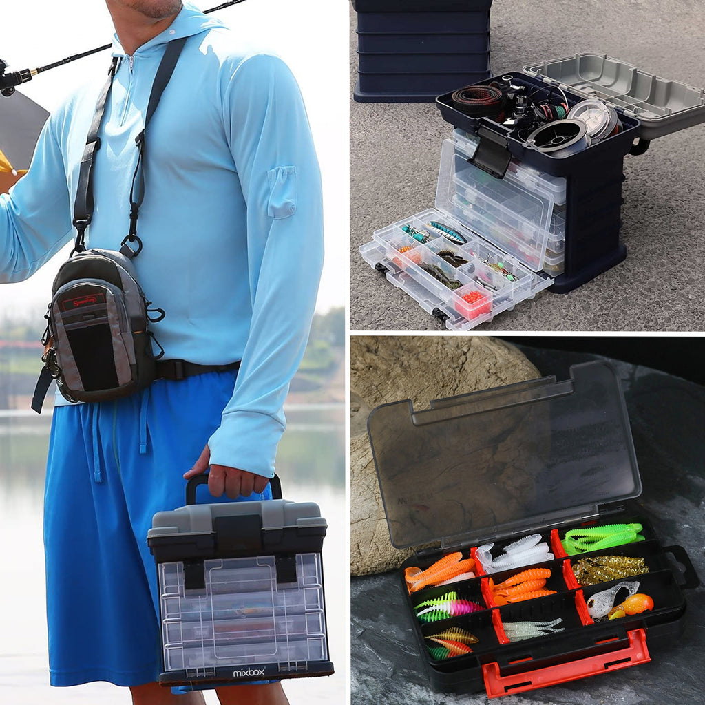 75PCs Fishing Baits Lures Kit and Tackle Storage Box Set – HEARTDECO