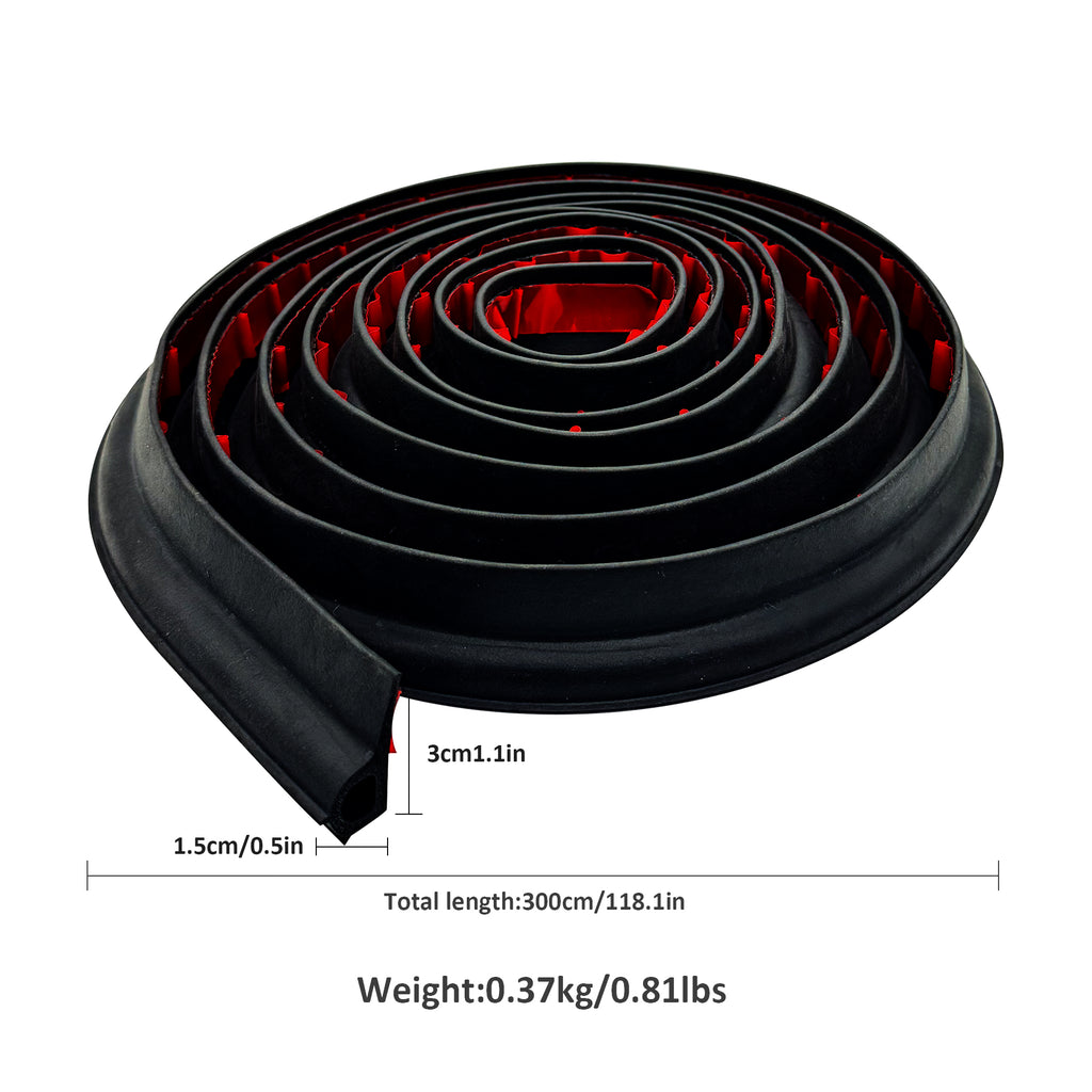 3 Meter Universal Tailgate Dust Seal HEARTDECO