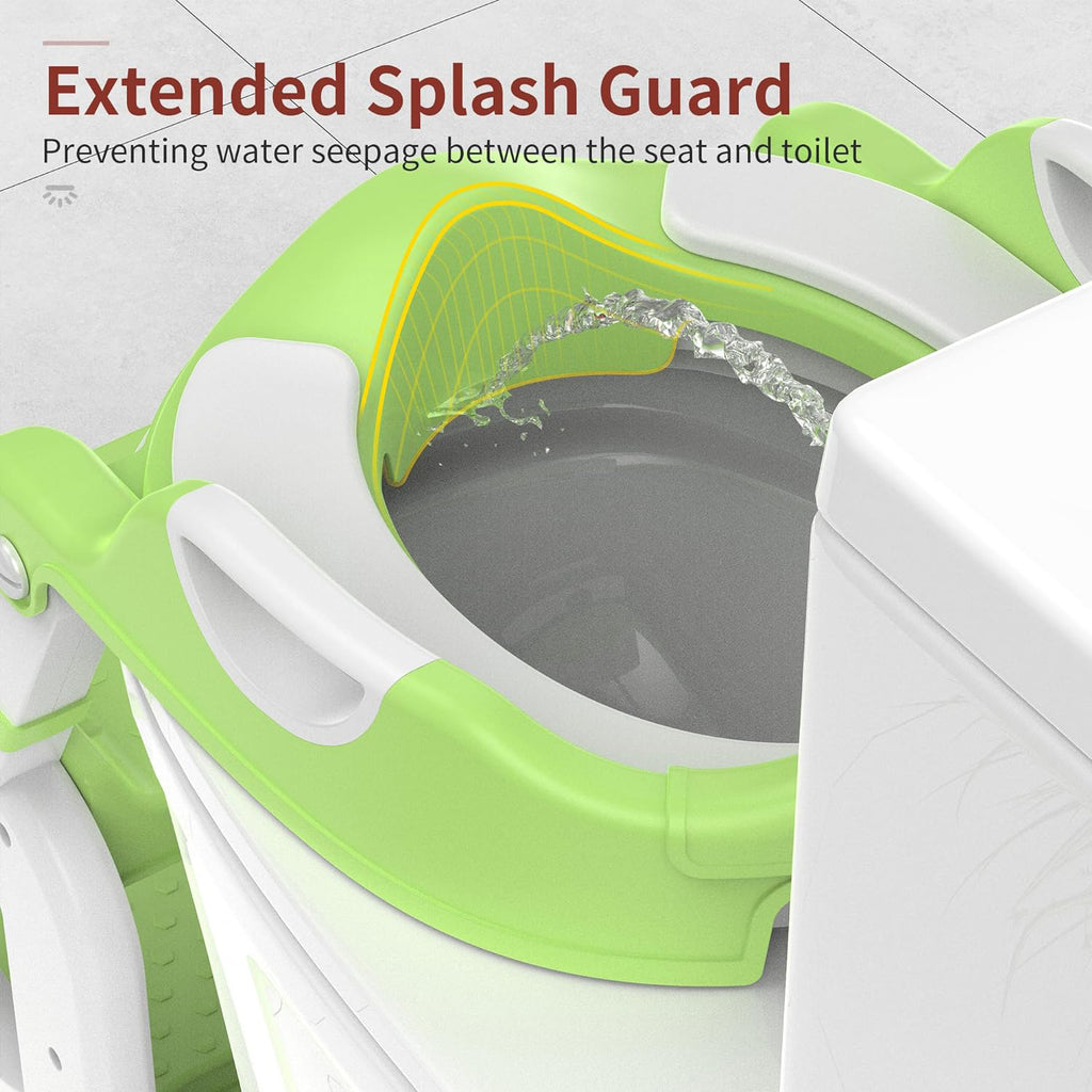Mix Box Foldable Height Adjustable Child Potty Training Toilet Seat La ...