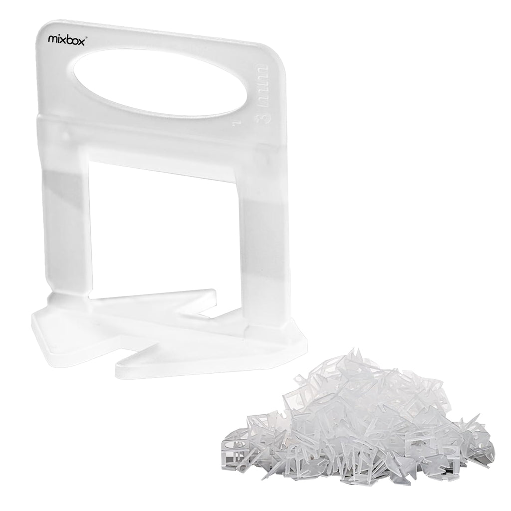 Mix Box 500 PCs DIY Tiles Leveler Spacers Tile Leveling System Clips