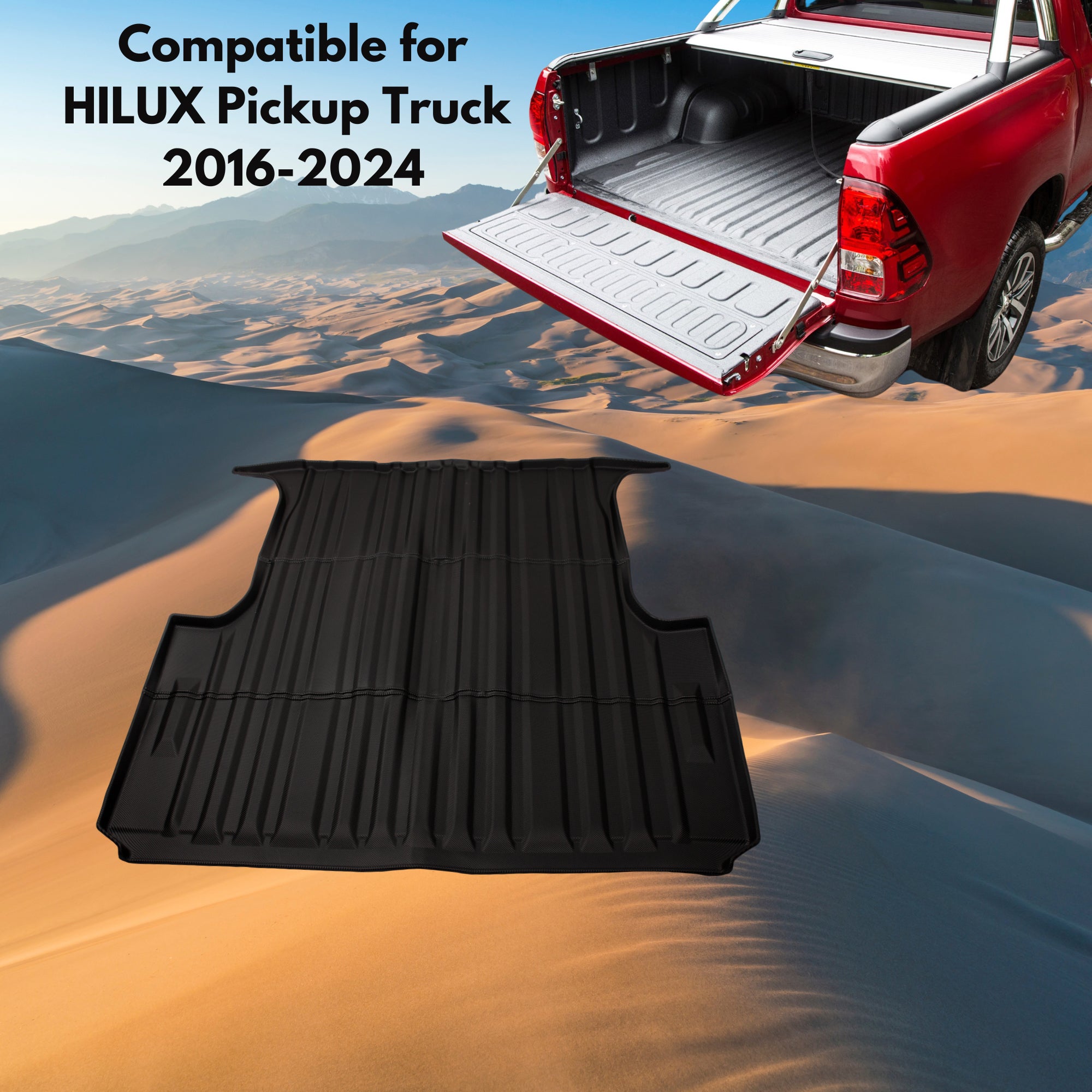 Mix Box Trunk Mat Fit HILUX Pickup Truck 2016-2024 – HEARTDECO