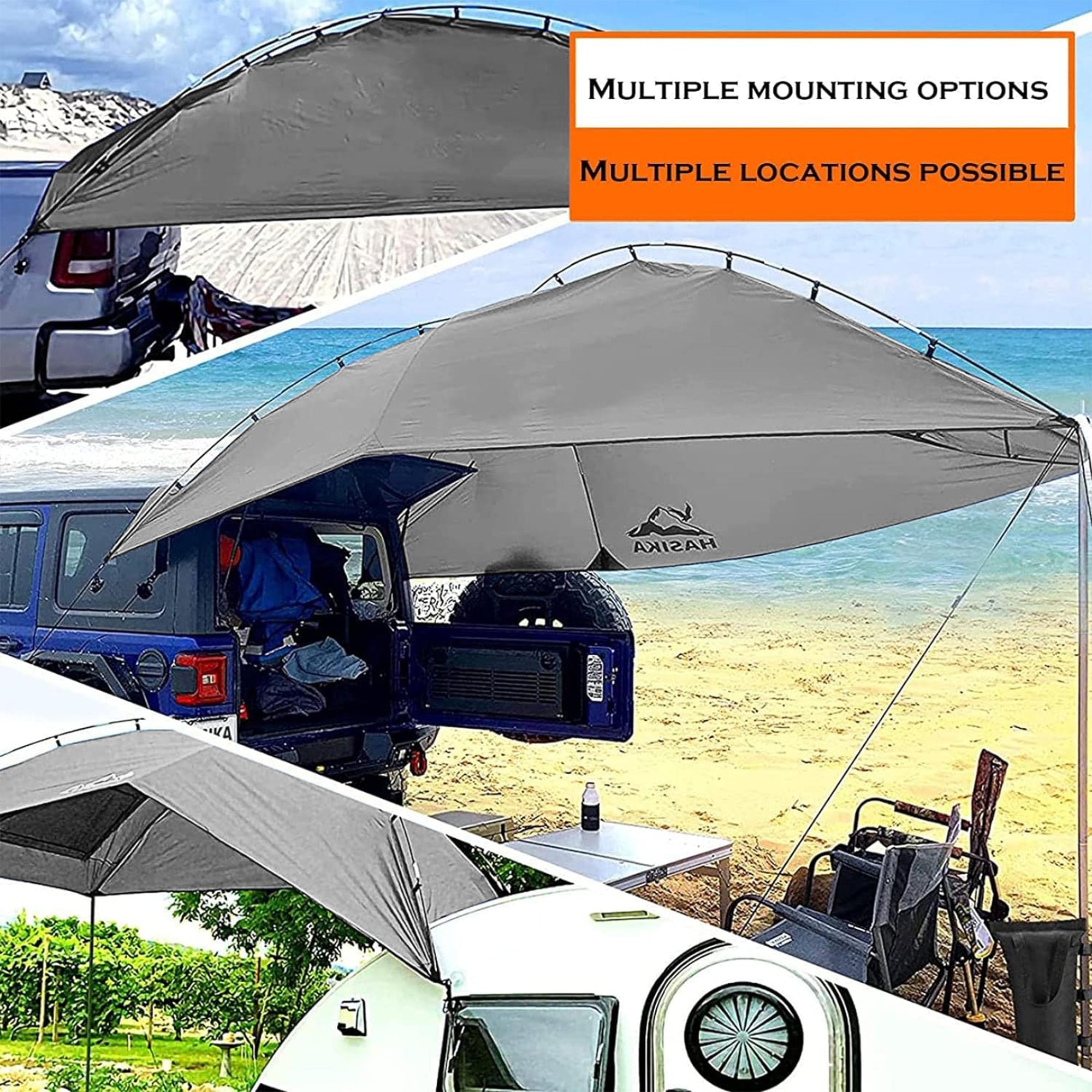 Portable 280x190cm Versatility Camping Car Tent Awning Canopy Kit for ...