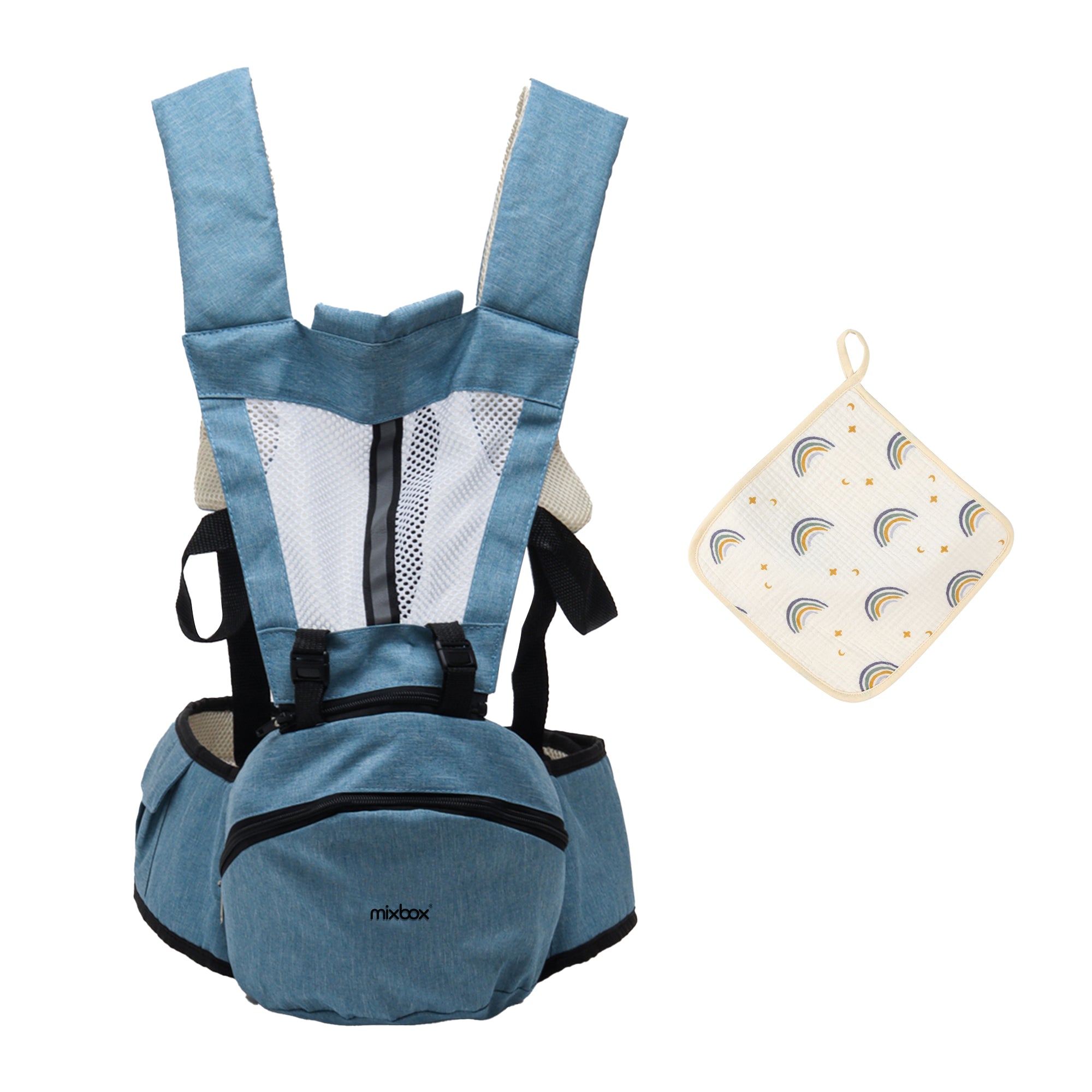 Mix Box 2 in 1 Ergonomics Baby Carrier with Hip Seat Set – HEARTDECO