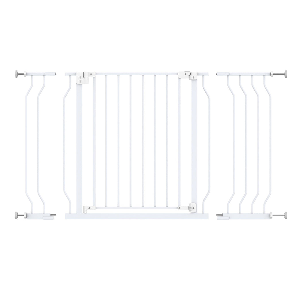 Mix Box 75-123cm Metal Baby and Pet Gate with Pressure Mount