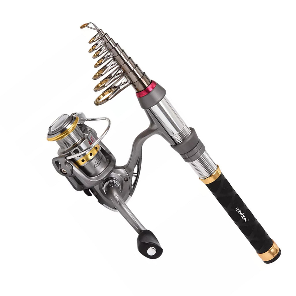 Mix Box Carbon Telescopic Retractable Fishing Rod-2.1m