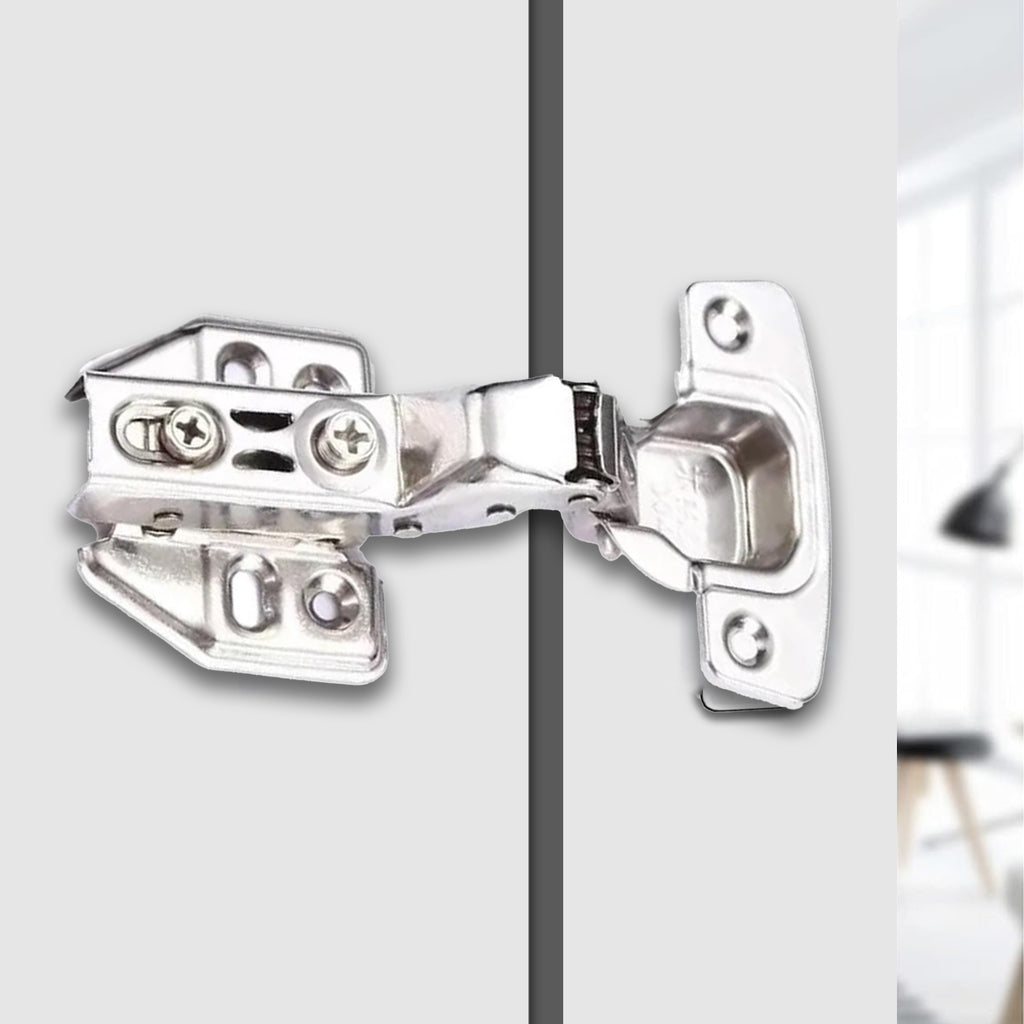 8 PCs Stainless Steel Cabinet Door Hydraulic Inset Mute Damping Hinge