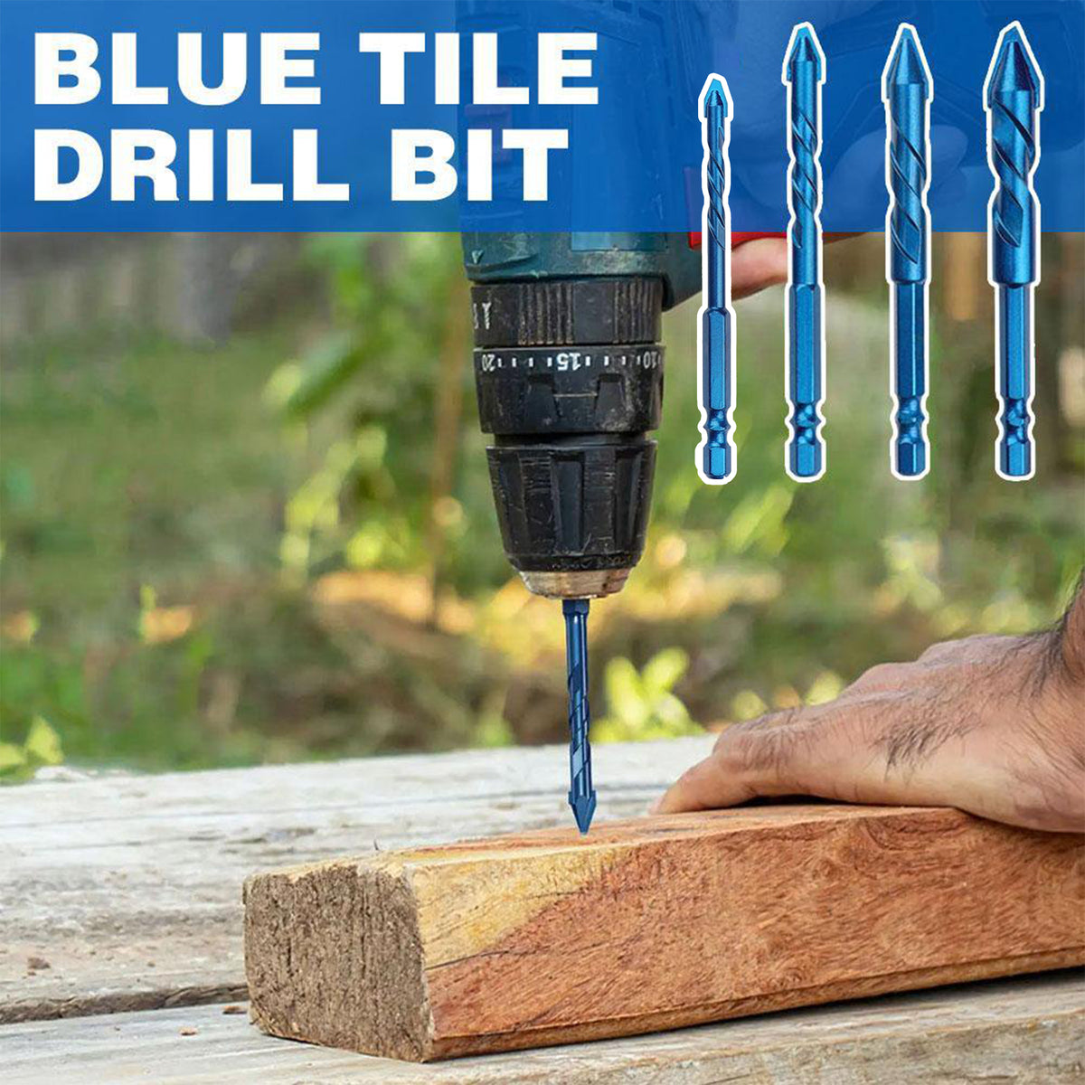 Mix Box 4 PCs Multi High Strength Eccentric Twist Drill Bit Set,6+8+10 ...