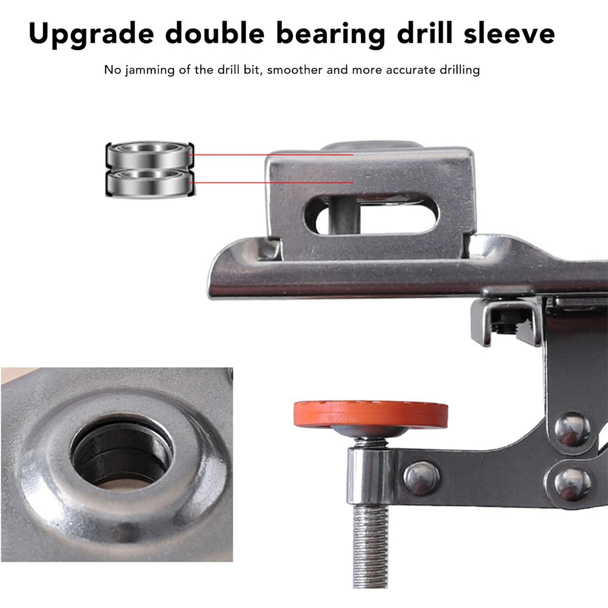 Mix Box 35mm Adjustable Stainless Steel Woodworking Drilling Locator ...