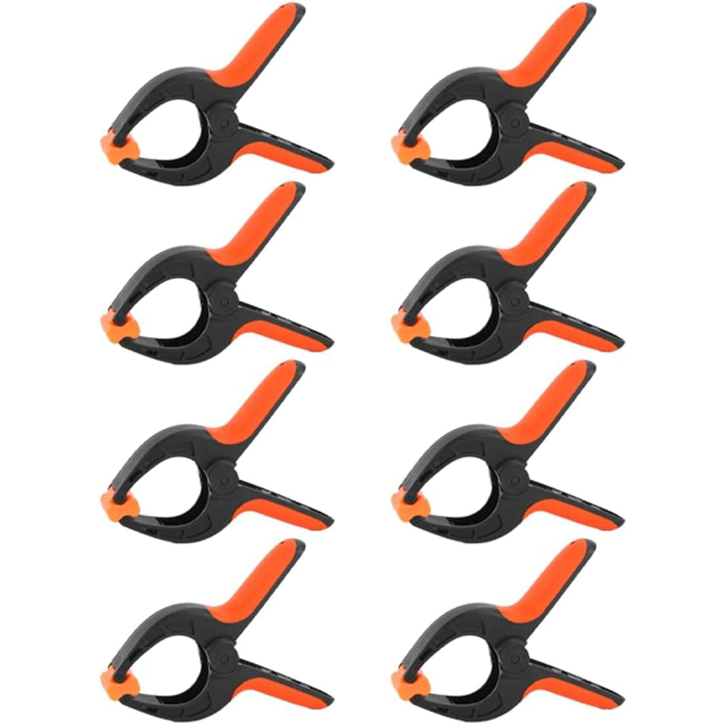 Mix Box 8 PCs 6 inch Ergonomic Nylon High Strength Spring Clamps Kit