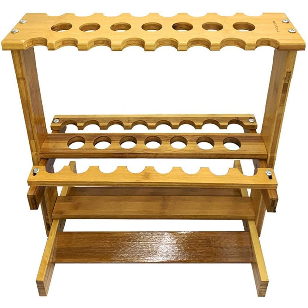 Mix Box Wooden 23 Slot Double-Sided Fishing Rod Rack Holder