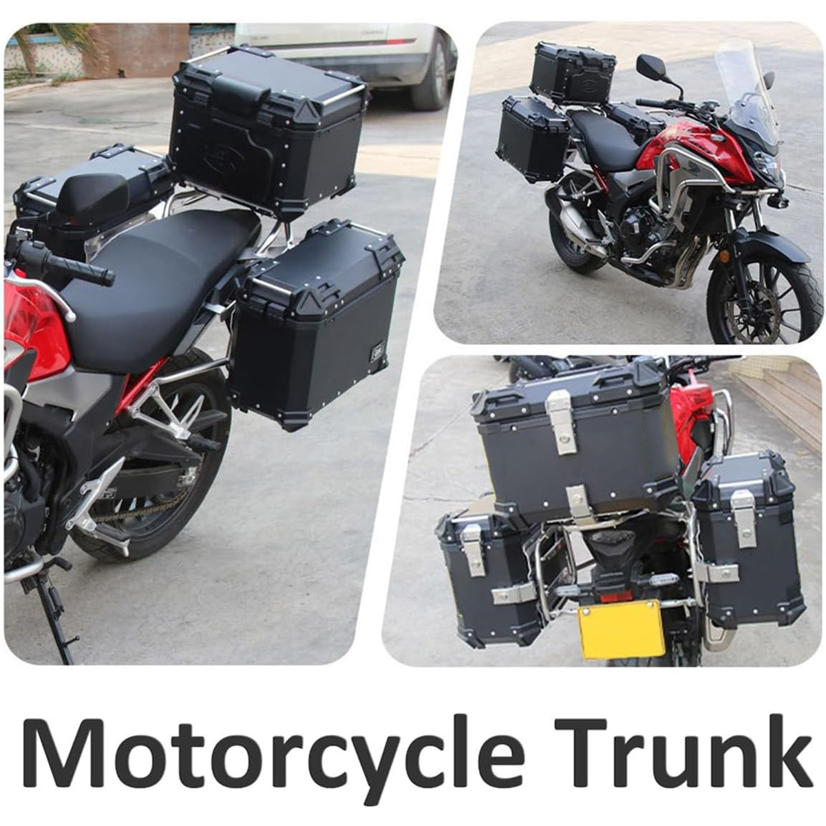 Mix Box 38L Luggage Universal Alloy Motorcycle Side Case Waterproof Se ...