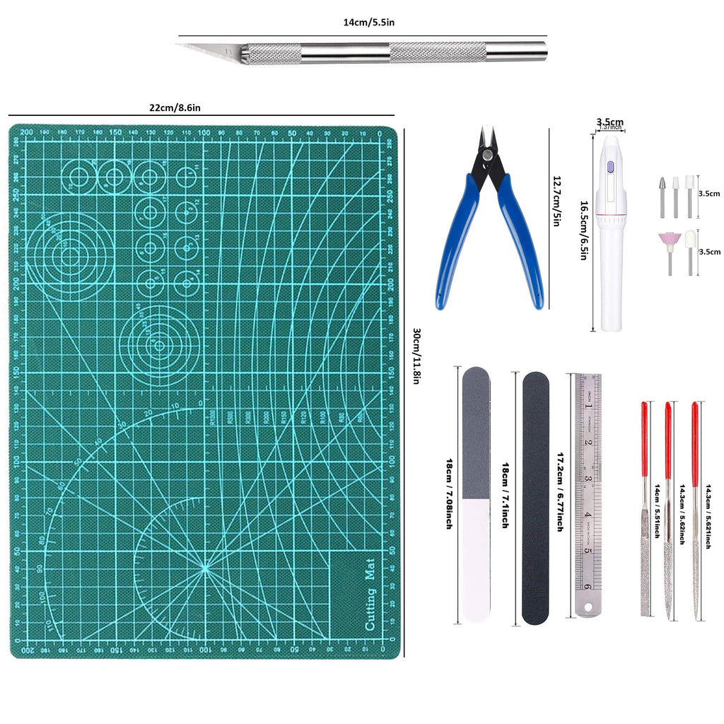 Mix Box 27 Pcs Modellers Tool Kit Modeler Basic Tool Craft Set – HEARTDECO