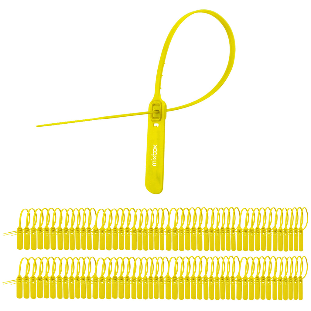 Plastic Security Seals 100pcs  One time Security Ties Pull-Tight Security Seals Self-Locking Security Ties