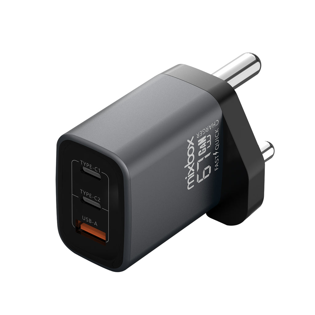 Mix Box 67W Power Delivery GaN Fast Charger Adapter,3 Port USB Charger