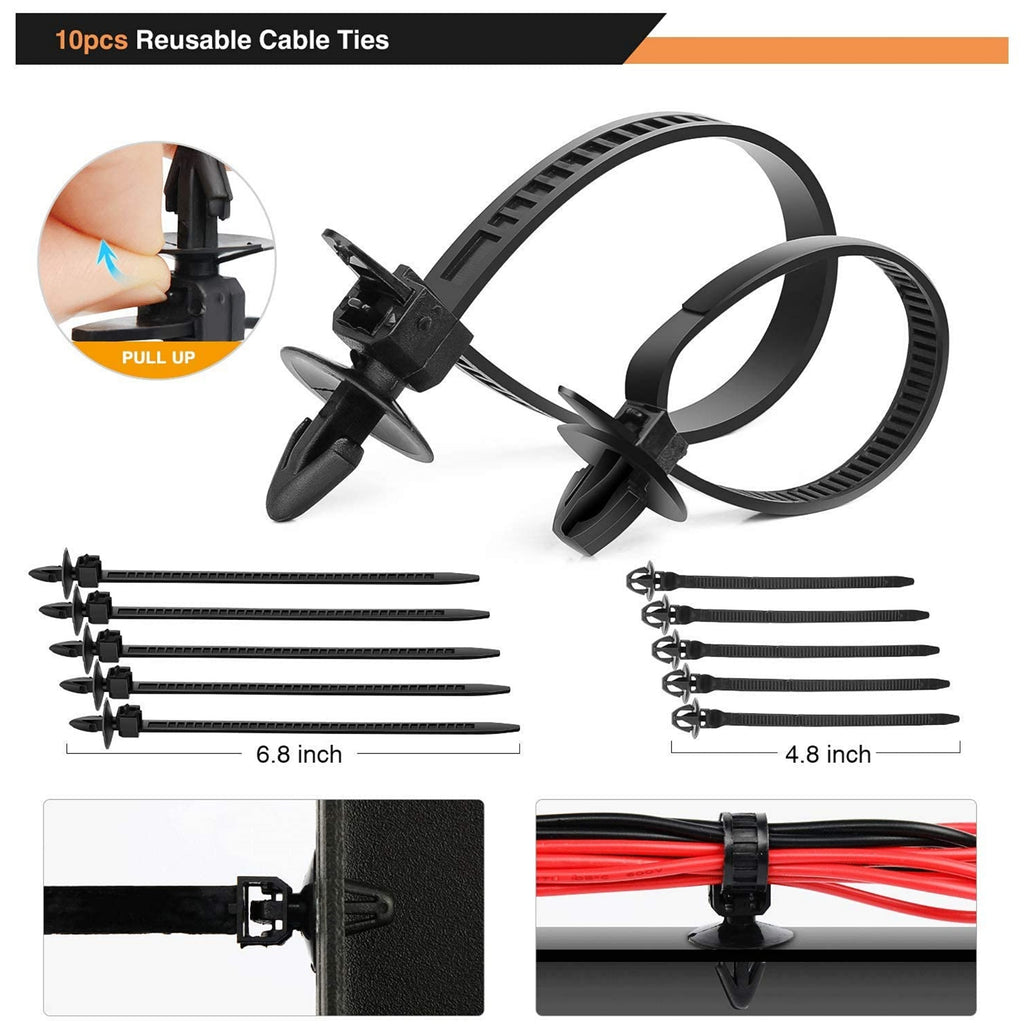 675 Pcs Auto Retainer Plastic Fastener Clips & Car Trim Removal Tool Kit