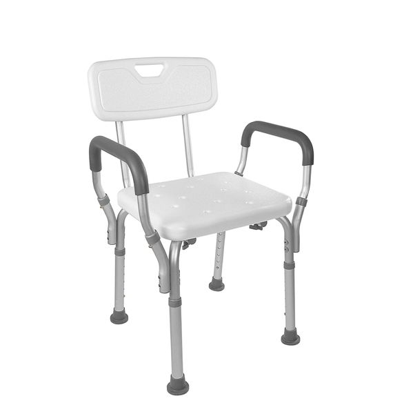 Adjustable Shower Chair with Seat and Backrest
