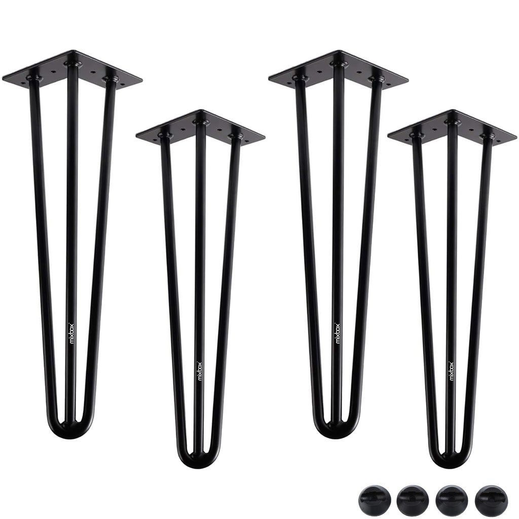 4PCS 72cm Hairpin Table Leg, U Shape Dining Table Furniture Leg(Load 800lb)