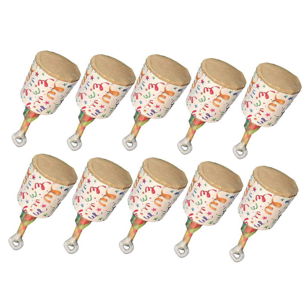 10 PCs Hand Held Colorful Throw Streamer for Party & Weddings