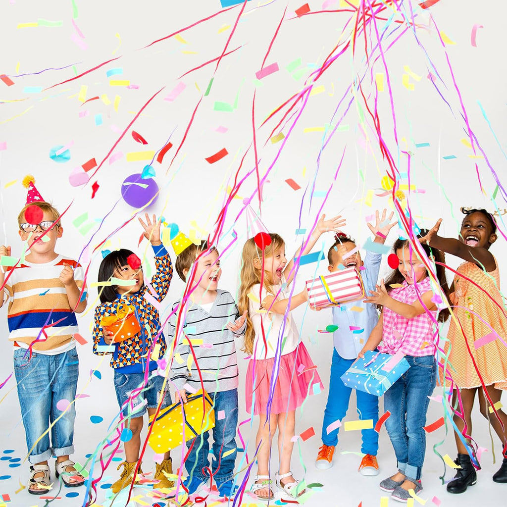 Hand Throwing Streamers And Confetti Ribbons Launcher Wand 8 Pack