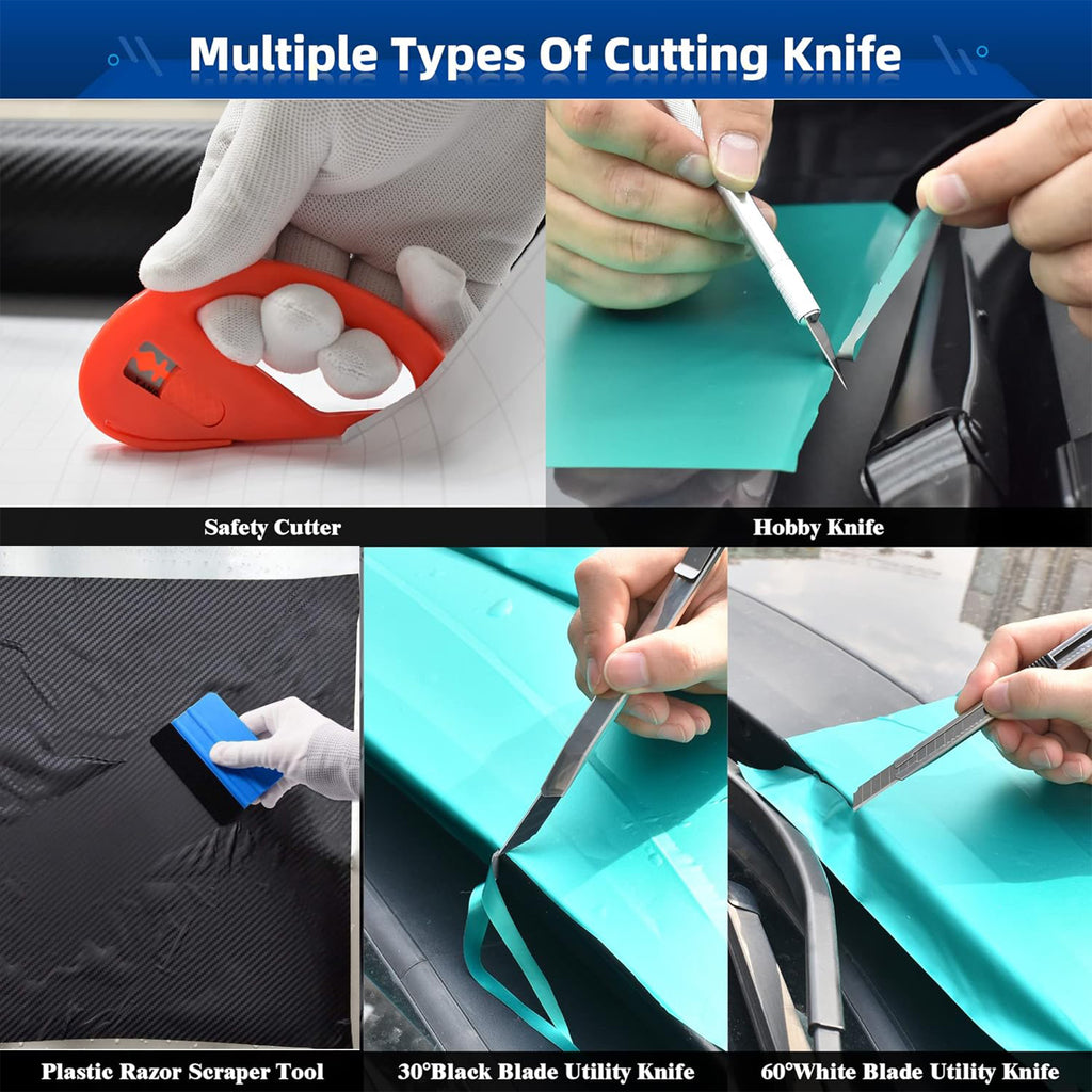 Mix Box 6 PCs Vehicle Vinyl Wrap Tool Kit Window Tinting Tool – HEARTDECO