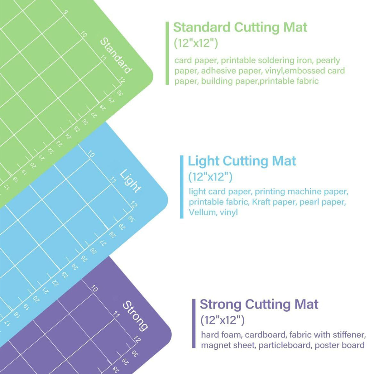 4 Pack Cutting Mats Kit (30x30cm) – HEARTDECO