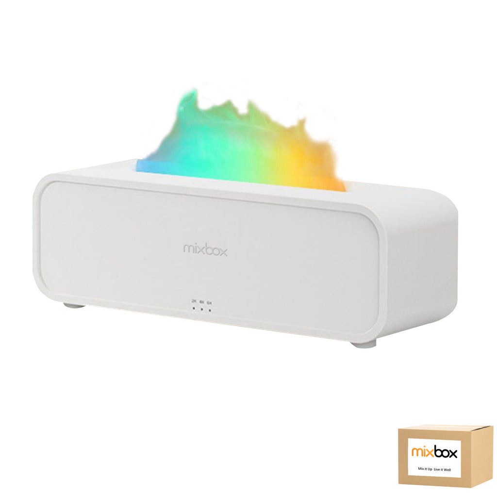 Mix Box Essential Oil Diffuser, Music Sync Fire Flame Aromatherapy Diffuser