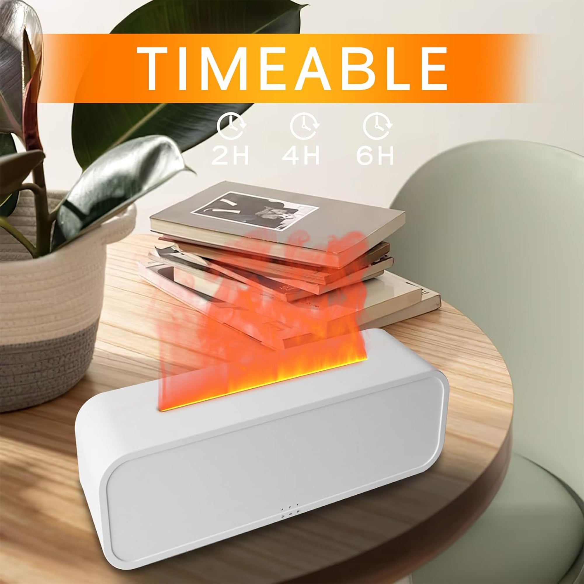 Fire Diffuser Box Mix Box Essential Oil Diffuser, Music Sync Fire Flame Aromatherapy Dif ...