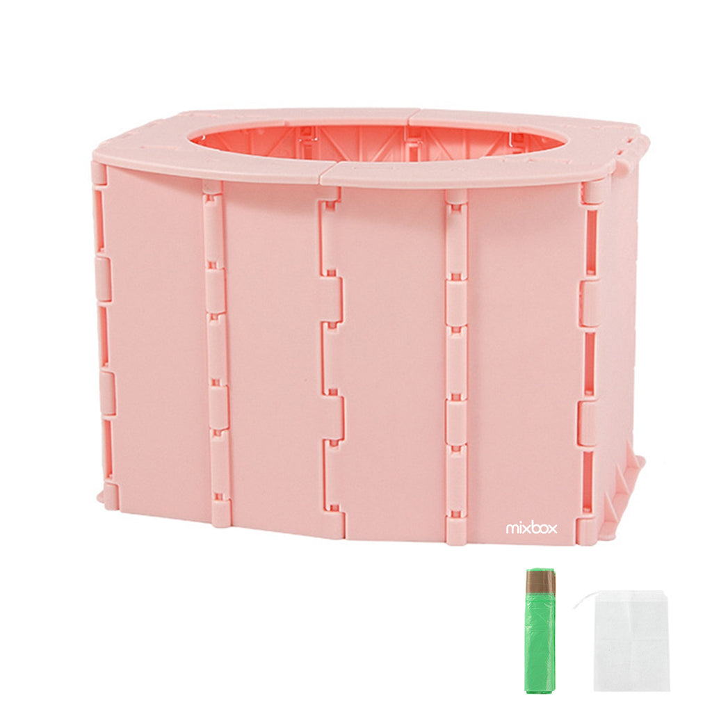 Mix Box Portable Baby Travel Potty Foldable Baby Emergency Toilet with Bags