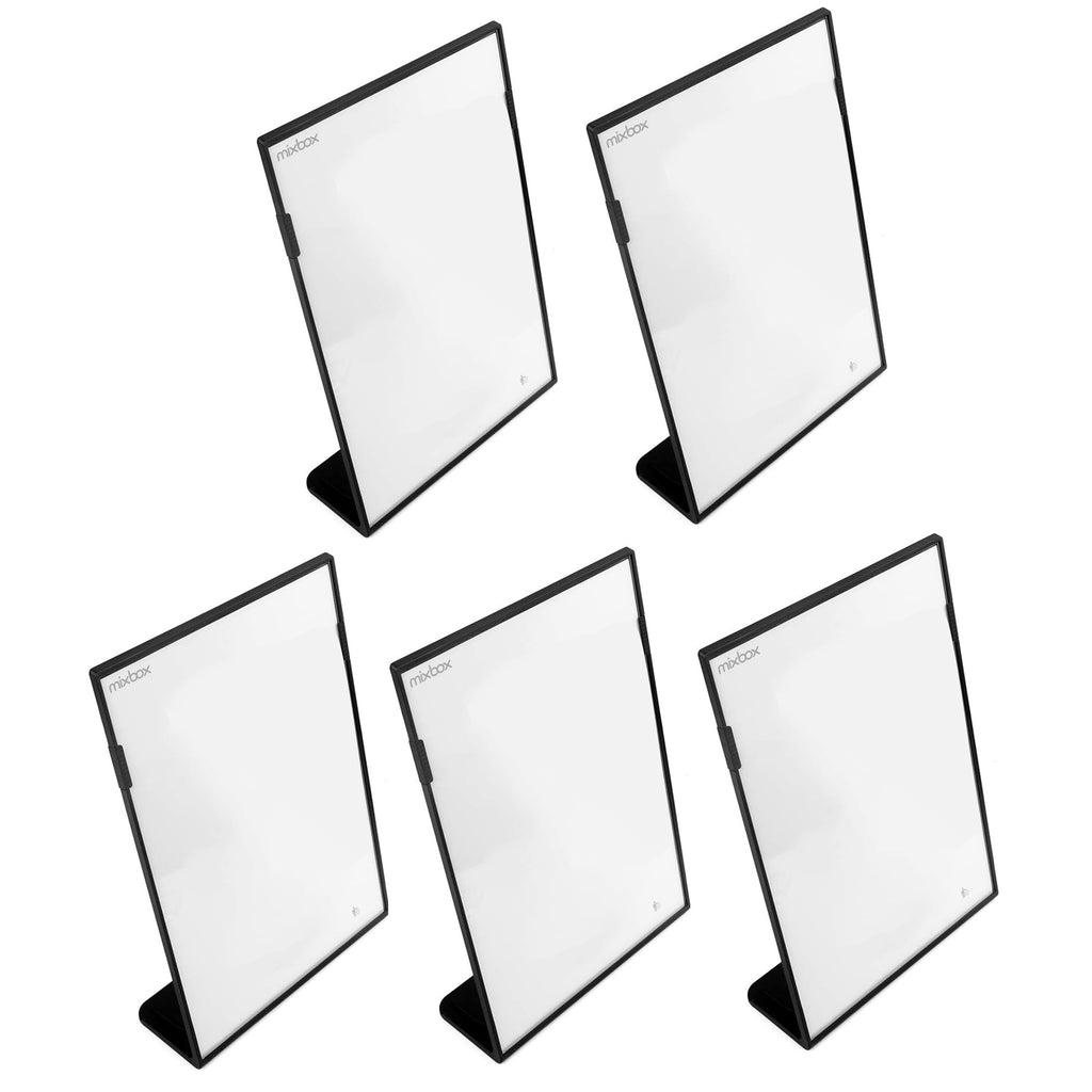 Acrylic L-Menu Stand,A4 Size  (5 Pack) for Tabletop Display & Menus