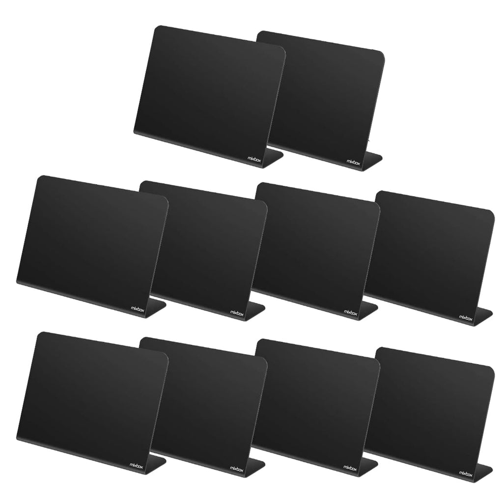 10 Pack L-Shaped Mini Menu Stand Chalkboard Signs