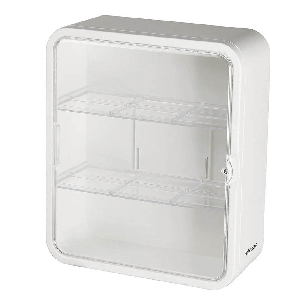 Mix Box Acrylic Toy Display Case with Magnetic Door,Wall Mounted 3-Tier