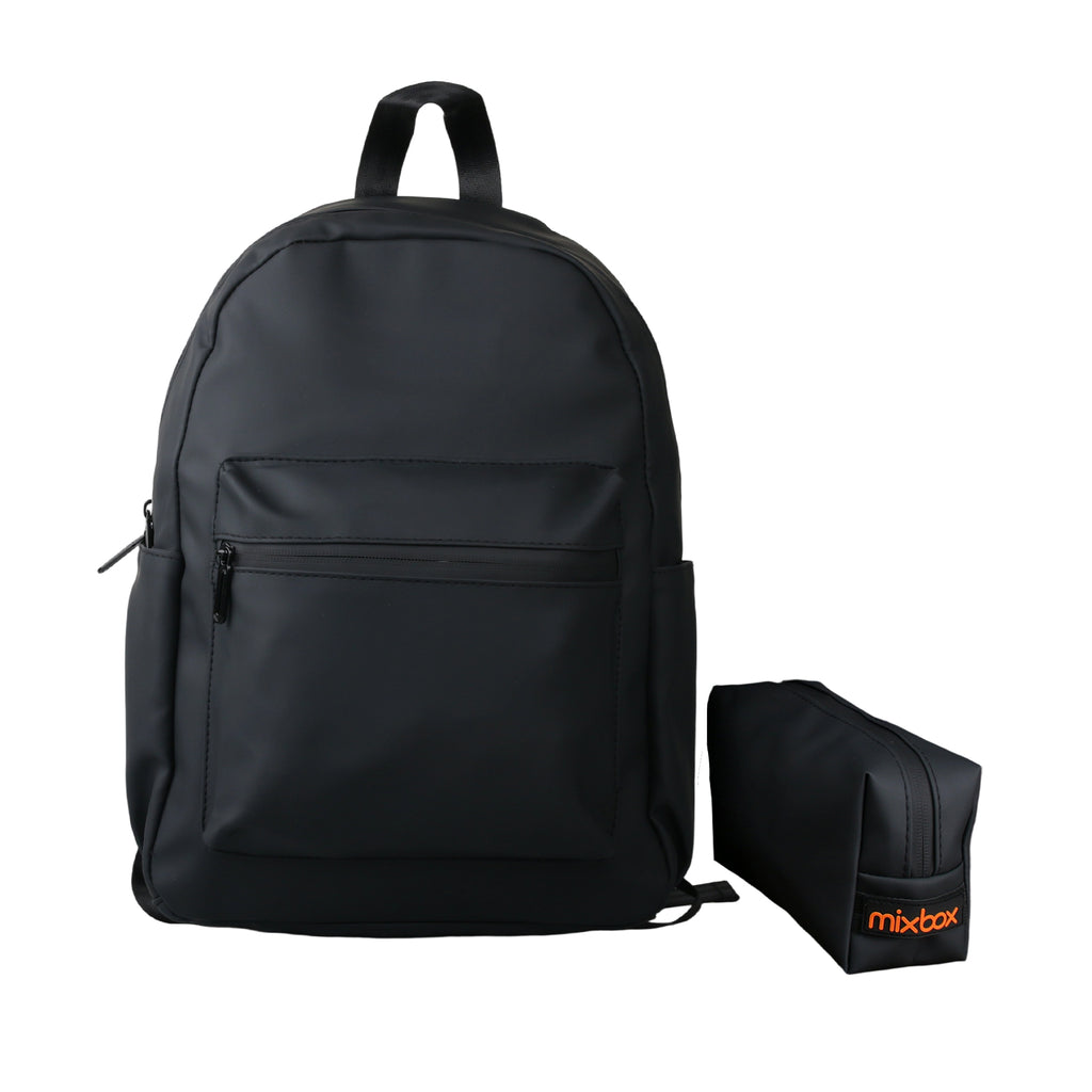 Mix Box Waterproof Business Laptop Backpack with Accessory Bag ,Soft