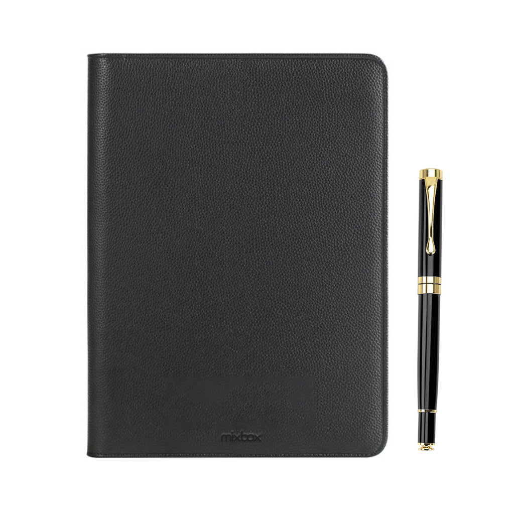 Mix Box PU Leather Business Portfolio Folder Organizer with Calculator