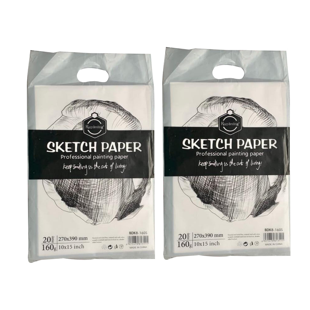 Mix Box Sketch Paper for Drawing and Sketching, 27x39cm,40 Sheets