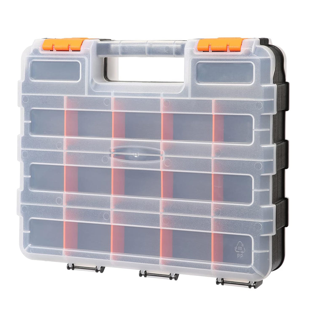 Mix Box Double Side Handheld Tool Organizer Storage Box 34 Grid Drawer Kit