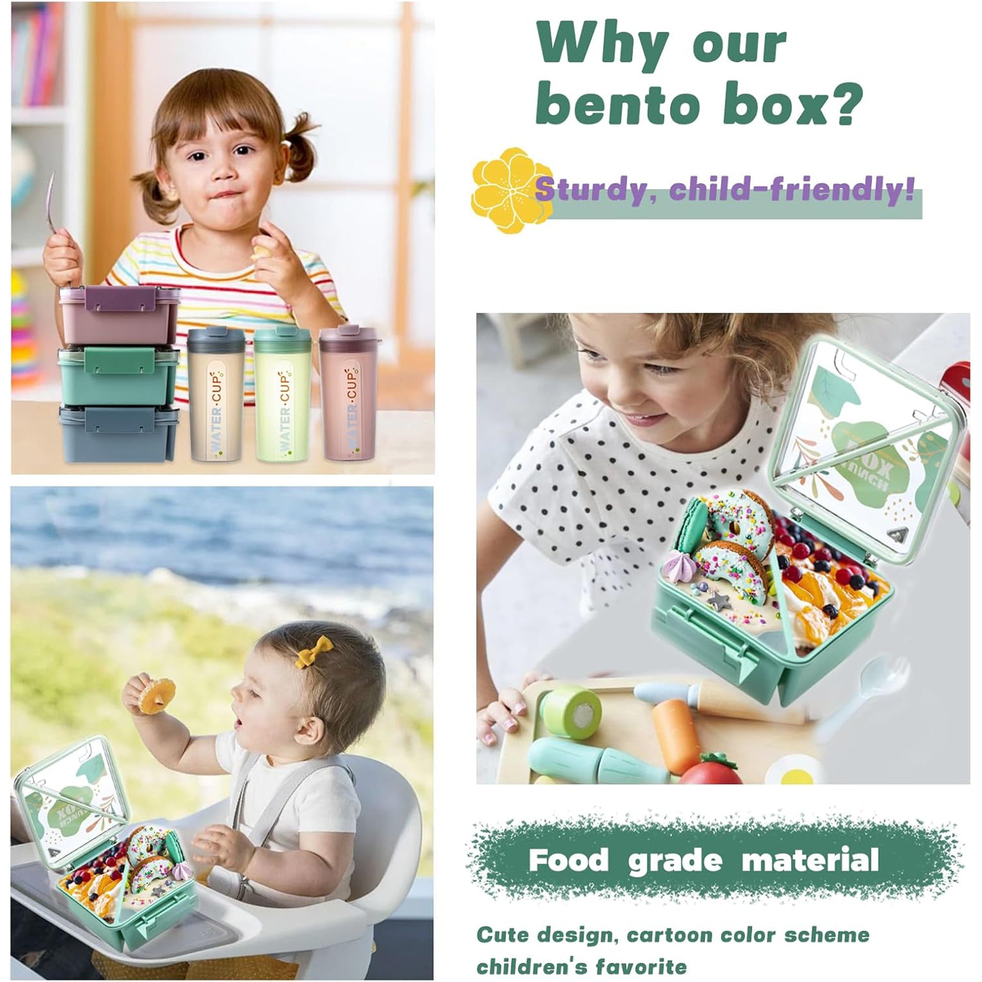 Mix Box Lunch Box and Water Cup Set – HEARTDECO