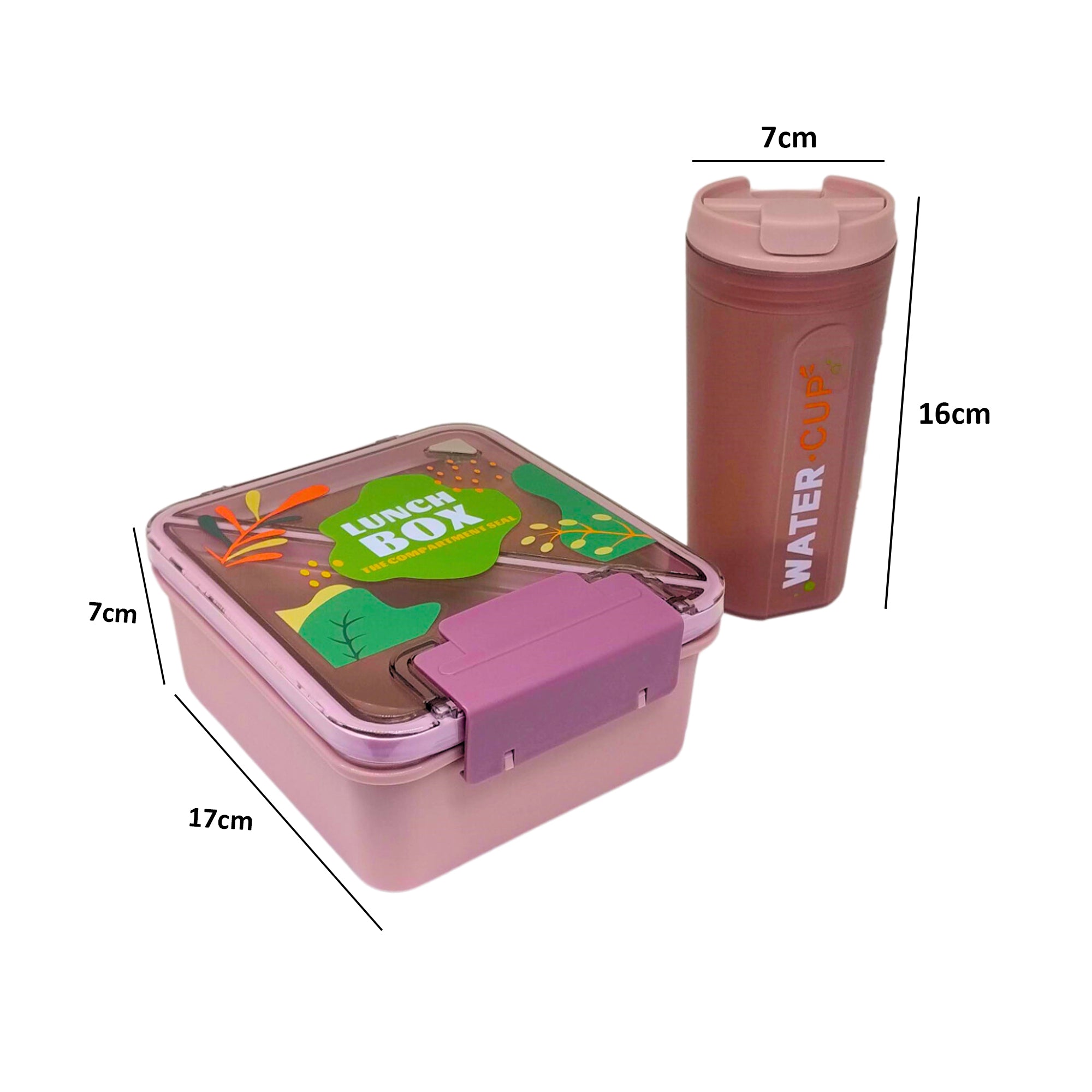 Mix Box Lunch Box and Water Cup Set – HEARTDECO