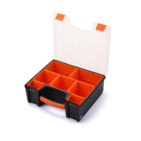 Mix Box Handheld Tool Organizer Storage Box with 7 Compartment Kit