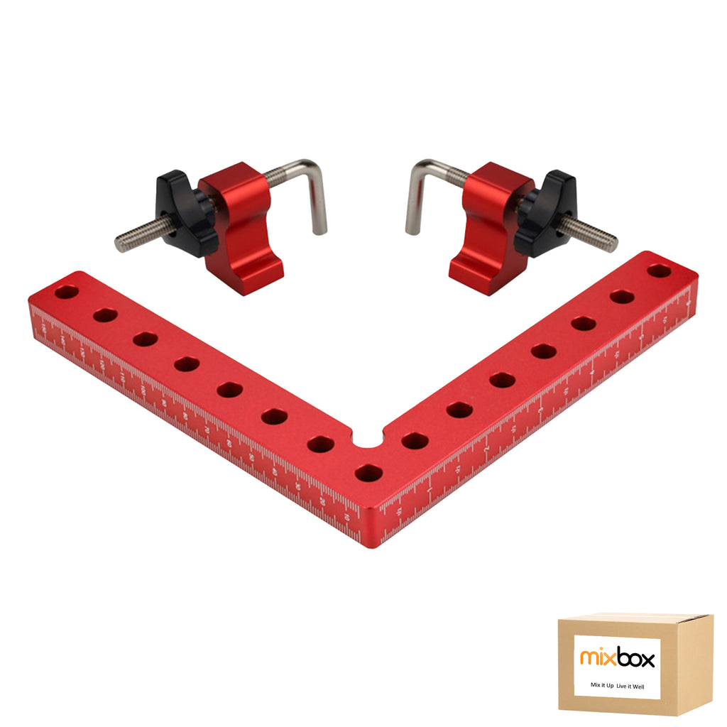 Mix Box Aluminum 90 Degree Right Angle Clamps for Woodworking with 2 Clamps