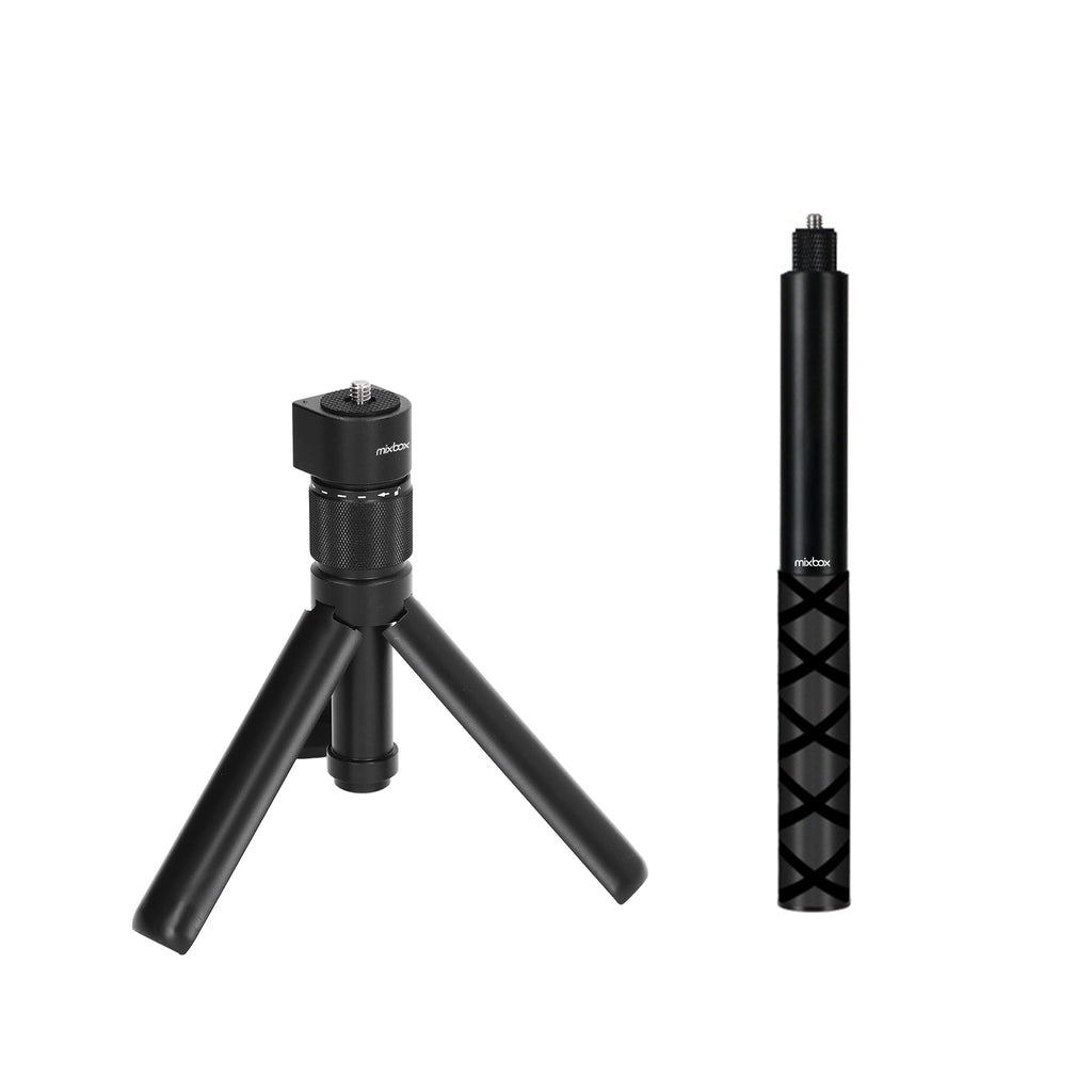Mix Box Aluminum Alloy Extendable 1.2M Action Camera Tripod Stand Kit