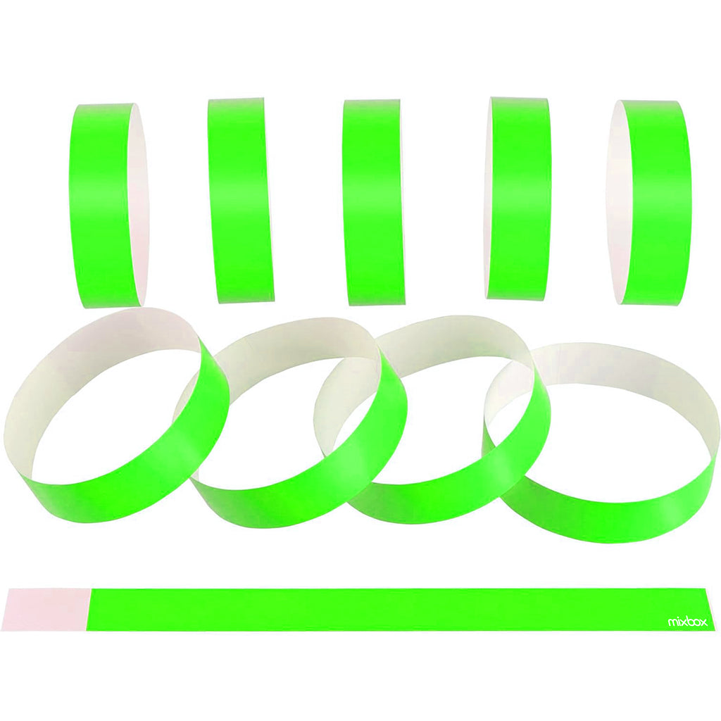 Paper Ticket Wristband for Event/Concert/Party 600 PCS,Fluorescence - Fluorescent color mixing