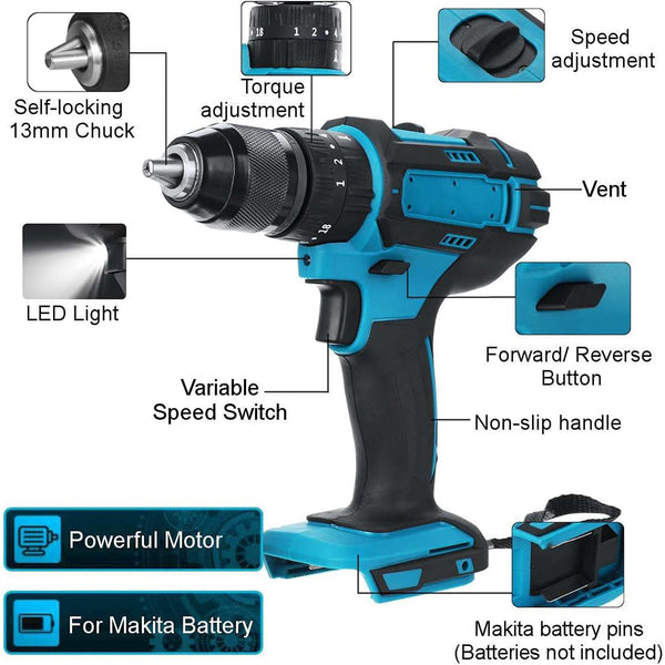 OULIV 80Nm BRUSHLESS IMPACT DRILL - Bare Tool （No Battery）