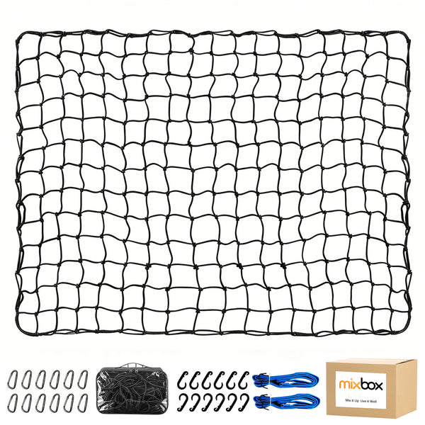 180x120cm Car Universal Storage Bungee Luggage Cargo Net Kit with Hooks