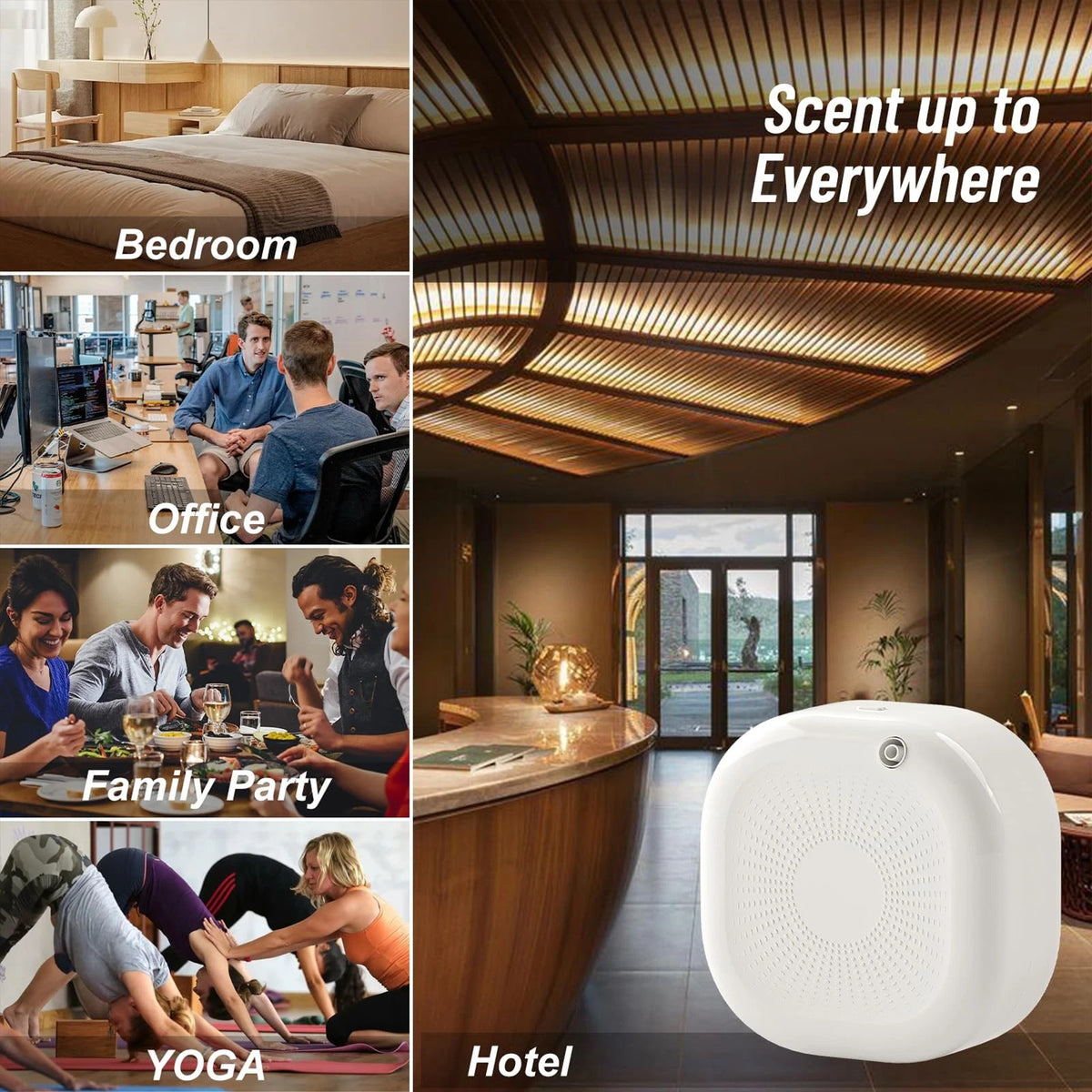 Mix Box 500ML Smart Essential Oil Diffuser,Wall Mounted – HEARTDECO