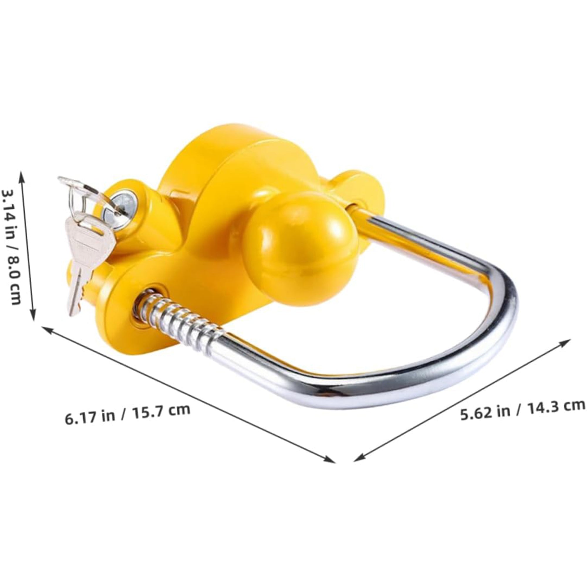 Mix Box Heavy Duty Trailer Hitch Lock Tow Ball Security Kit with 2 Key ...