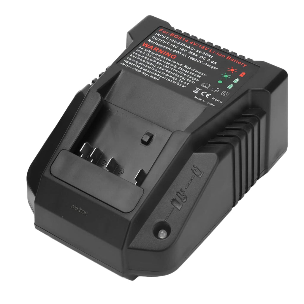 Mix Box 14.4V-18V Li-ion Battery Fast Charger withLED,Compatible with Bosch