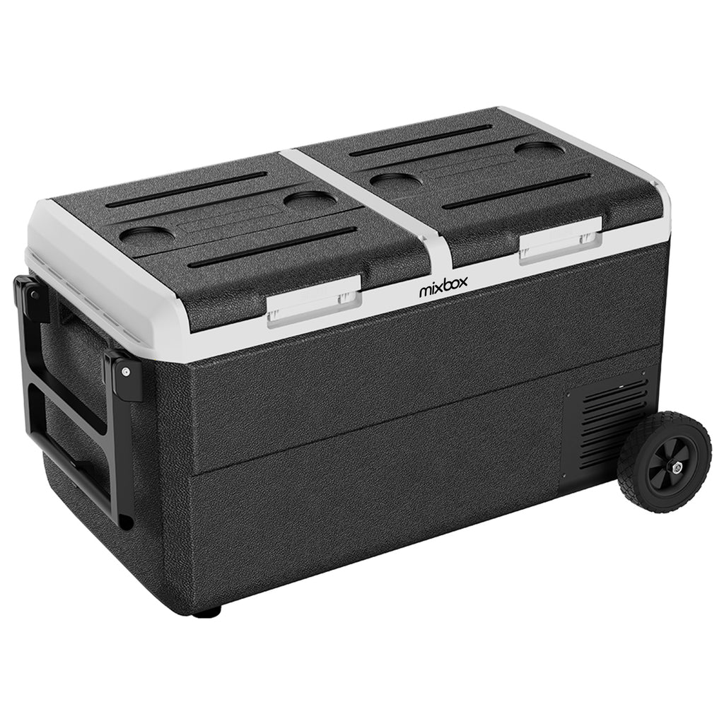 Mix Box Ice Peak Series 75L Dual Zone Car Refrigerator with Wheels